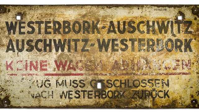 Bord trein Westerbork Auschwitz