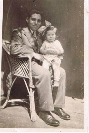 Louis en Hannie (Hans) Keizer op 15 juli 1930 