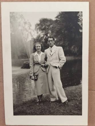 Harry met zijn vrouw Miep