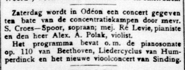 Ré Levie, Telegraaf 19 maart 1902.jpg