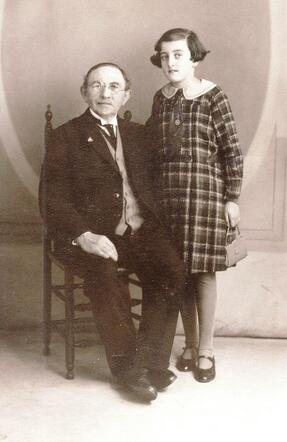 Meijer de Lieme and his granddaughter Anna Rachel Worms