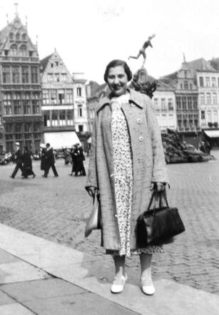 Rebecca Degen-Berger in Antwerp 1938 
