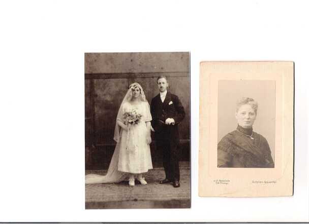 1.Salomon Vomberg and Johanna Plaut wedding 2. Mietje Vomberg-Vromen
