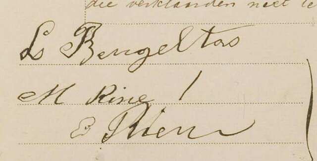 1896 handtekeningen Levi Beugeltas en Margaretha Rine