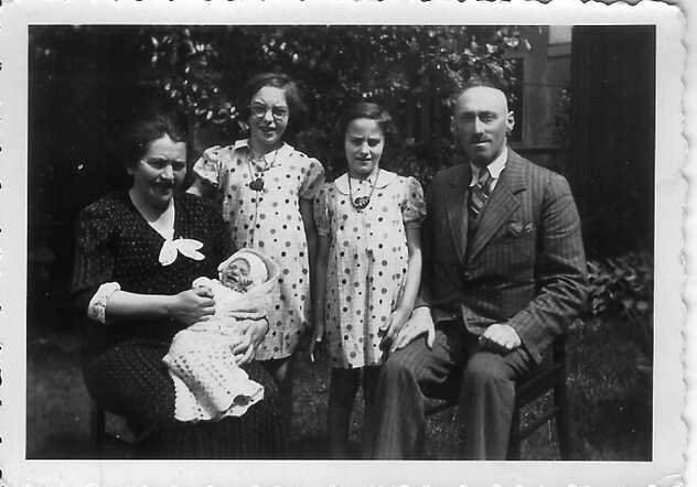 Max Meyer en gezin op 2 mei 1940