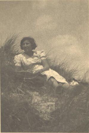 Lena op het Loodsmansduin op Texel