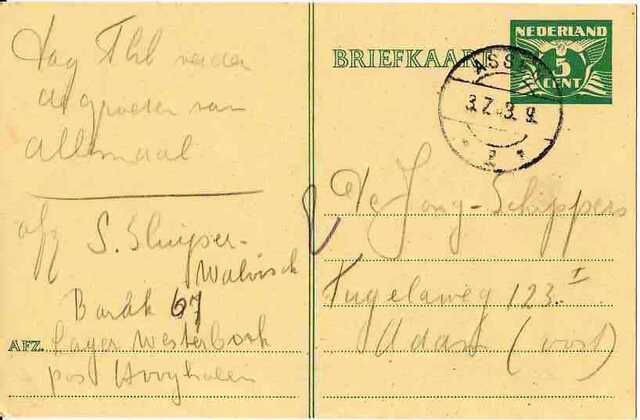19430630_Schoontje Sluijser Walvisch achterkant ansichtkaart