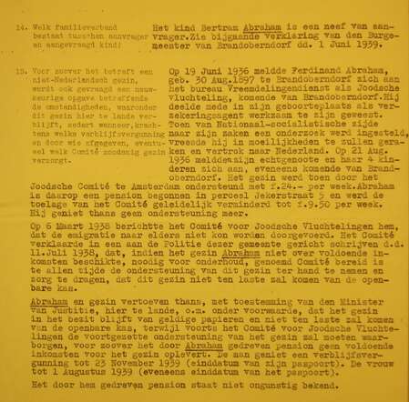 Nationaal Archief 2.04.58-109 vragenlijst Bertram Abraham