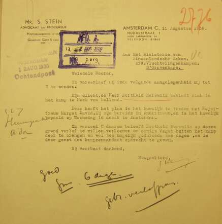 huwelijk Berthold en Margot Horowitz