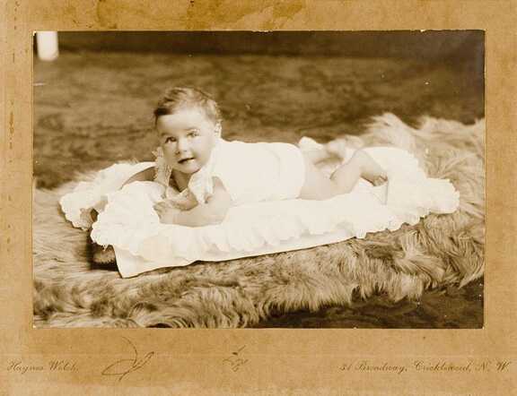 Helene Garf as a baby, about 1924