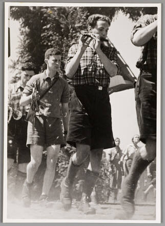 Siegfried Goudeket as a member of the Arbeiders Jeugd Centrale (AJC), about 1937