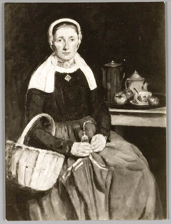 Portait of a fisherwoman, painted by Marianne Franken, about 1930