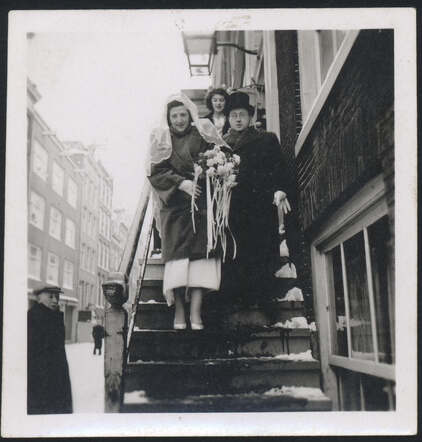 Wedding-day of Otto Wolff and Hildegard Sommer,  January 25th 1942