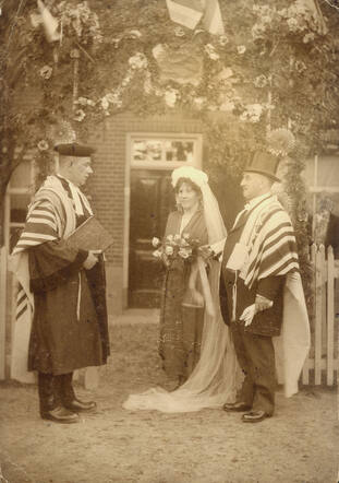 Joodse bruiloft te Varik op 9 mei 1921