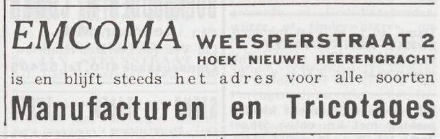 Advertentie van Mietje Cohen-Aalsvel