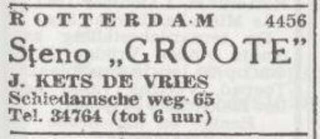 Advertentie van Jacob Kets de Vries