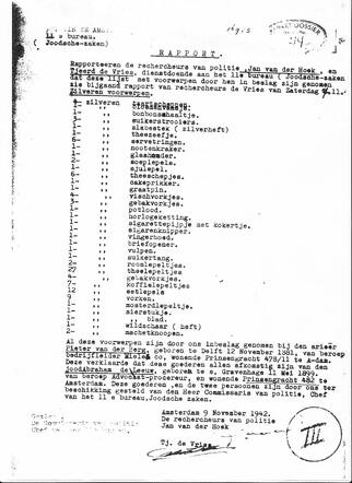 Report on the confiscation