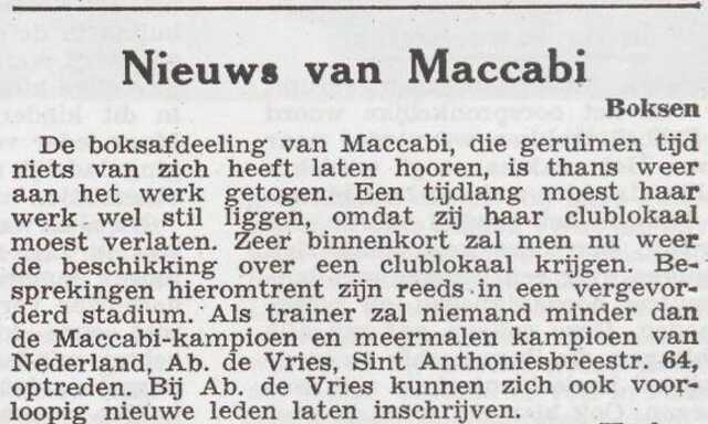 Bokstrainer Abraham de Vries