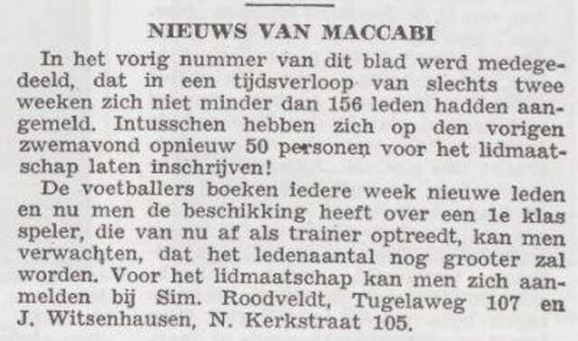 Aanmelding lidmaatschap bij Juda Witzenhausen
