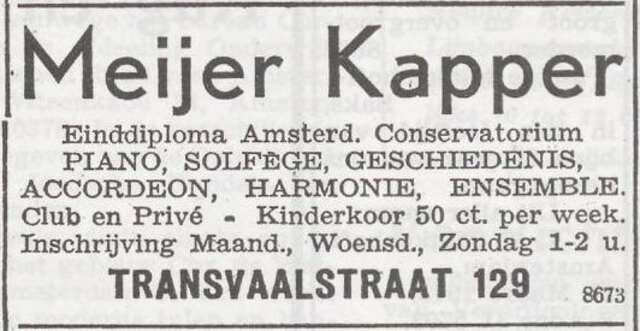Advertentie van Meijer Kapper