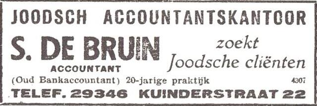 Advertentie van Salomon de Bruin