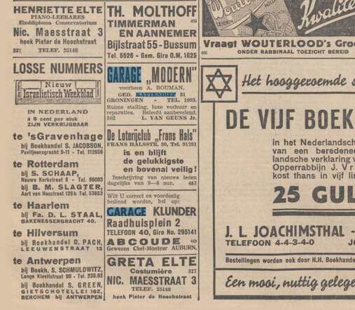 advertentie NIW