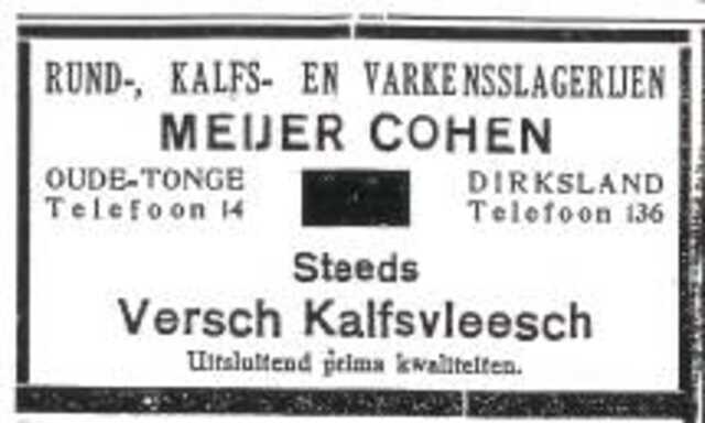 Advertentie van Meijer Marcus Cohen