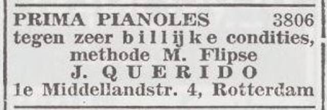 Advertentie van Jacob Querido