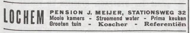 Advertentie van Julius Meyer