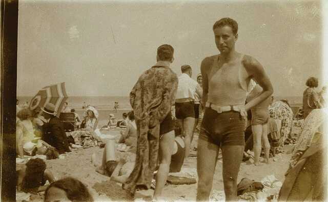 Alexander Coppens op het strand