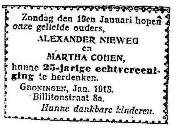 25-jarig huwelijksfeest