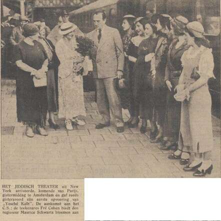 Algemeen Handelsblad 26 juni 1935, av.ed. pag. 4.  Fré Cohen.