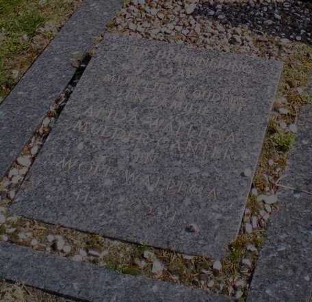 Memorial stone for Alida Wallega-Mulder Canter