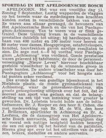 Verslag van een sportdag in Apeldoorn