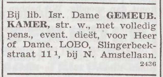 Advertentie 'te huur aangeboden' door Estella Lobo