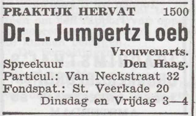 Mededeling van dr. Leo Loeb