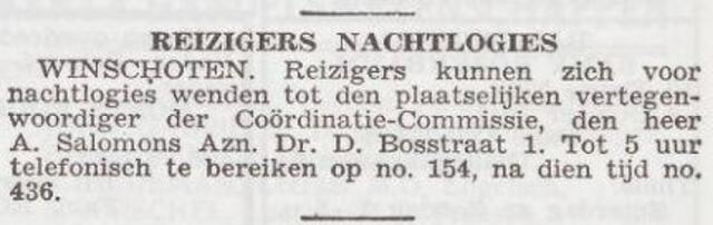 Mededeling van Aron Salomons