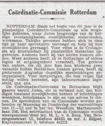 Secretariaat Coördinatie-Commissie Rotterdam