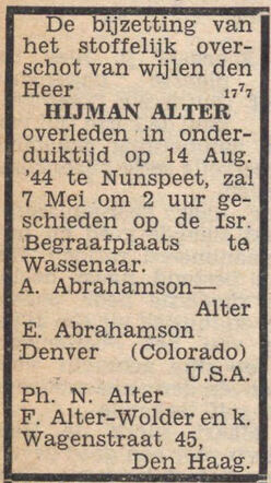 Alter NIW 03-05-1946