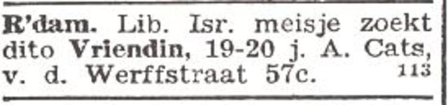 Advertentie van Antje Cats