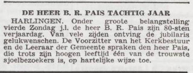 Viering 80ste verjaardag van Benjamin Raphaël Pais