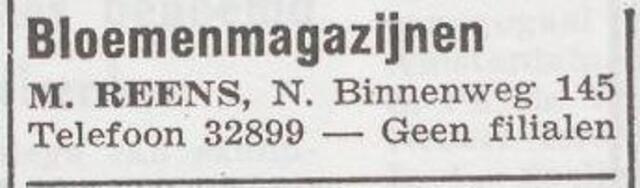 Advertentie van Machiel Reens