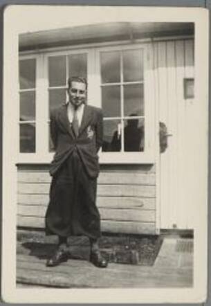 Arend Gompert (Arie) Englander in werkkamp De Landweer in Elsloo, 1942
