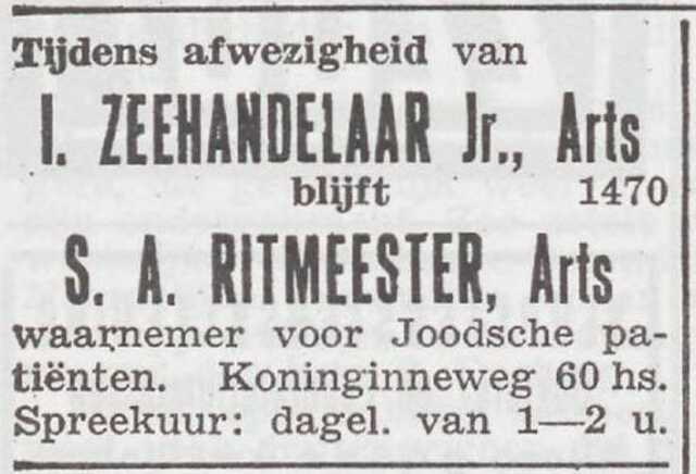 Advertentie van artsen