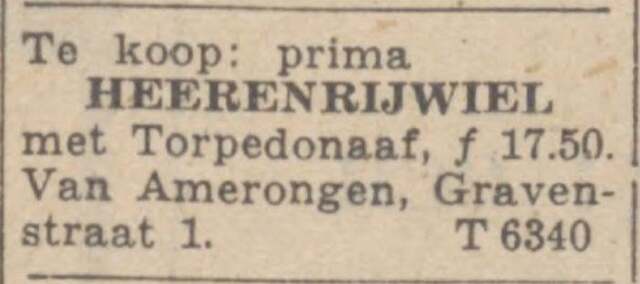 Arnhemsche Courant 13 december 1940, dag, pag. 8. Adv. Sally van Amerongen.