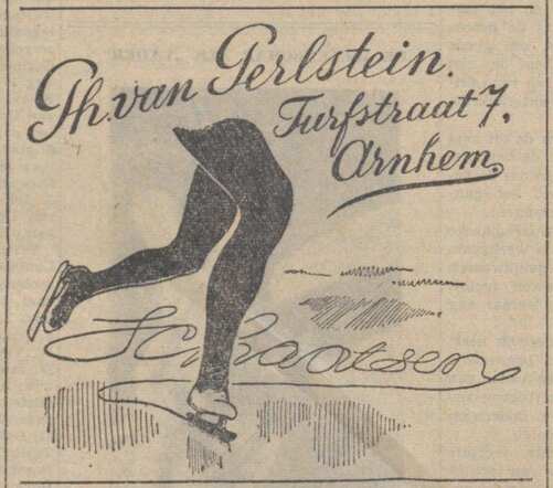 Arnhemsche Courant, 23 december 1940, dag, pag. 8. Adv. Philip Joseph Adolf van Perlstein.