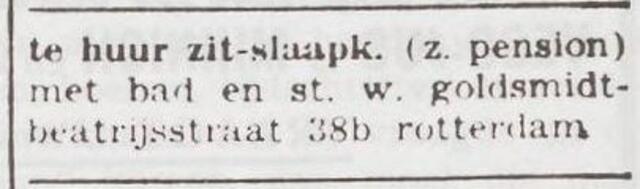 Advertentie van Aron Goldsmidt