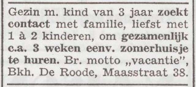 Advertentie via de boekhandel van Samuel de Roode