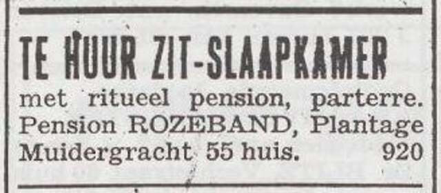 Advertentie te huur aangeboden van Mozes Rozeband