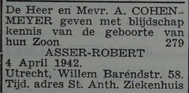 Asser Robert Cohen